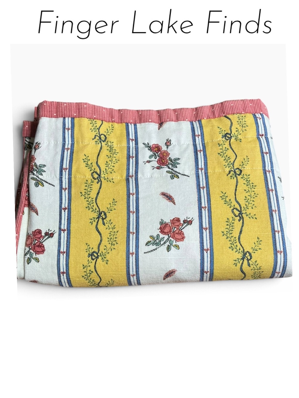 Custom Made Extra Wide French Provincial Cotton Valance